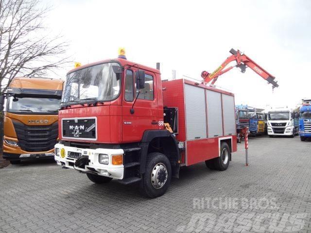 MAN F90 16.242 4X4 / Feuerwehr Crane trucks