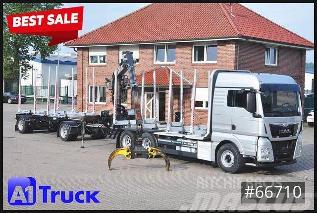 MAN TGX 26.480, Holz Kesla 2109, 6x4, Crane trucks