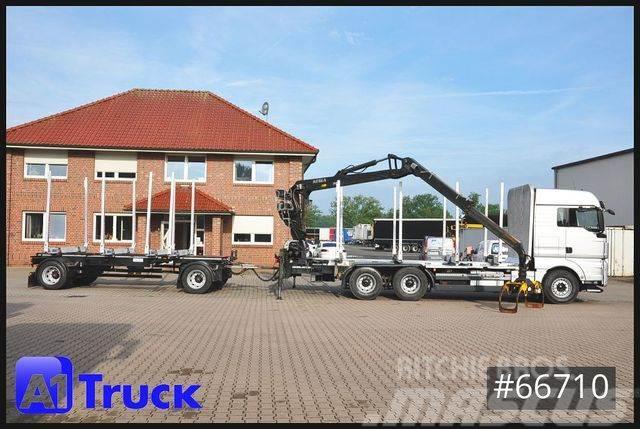 MAN TGX 26.480, Holz Kesla 2109, 6x4, Crane trucks