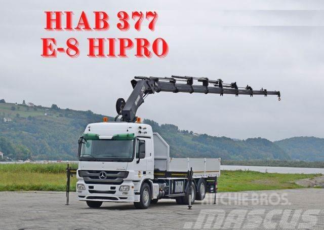 Mercedes-Benz ACTROS 2544 * HIAB 377 E - 8 HIPRO + FUNK* TOP Crane trucks