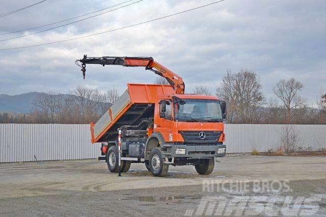 Mercedes-Benz AXOR 1829 * KIPPER 3,80 m + KRAN / FUNK * 4x4 Crane trucks