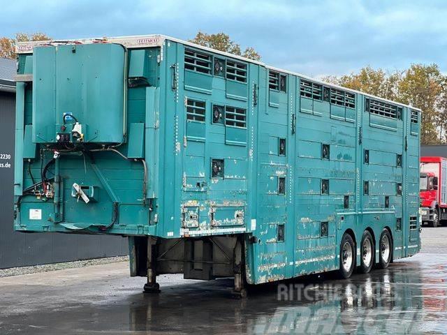 Pezzaioli 3.Stock Cattle-Cruiser Hals+Tiefbett Typ2 Animal transport semi-trailers