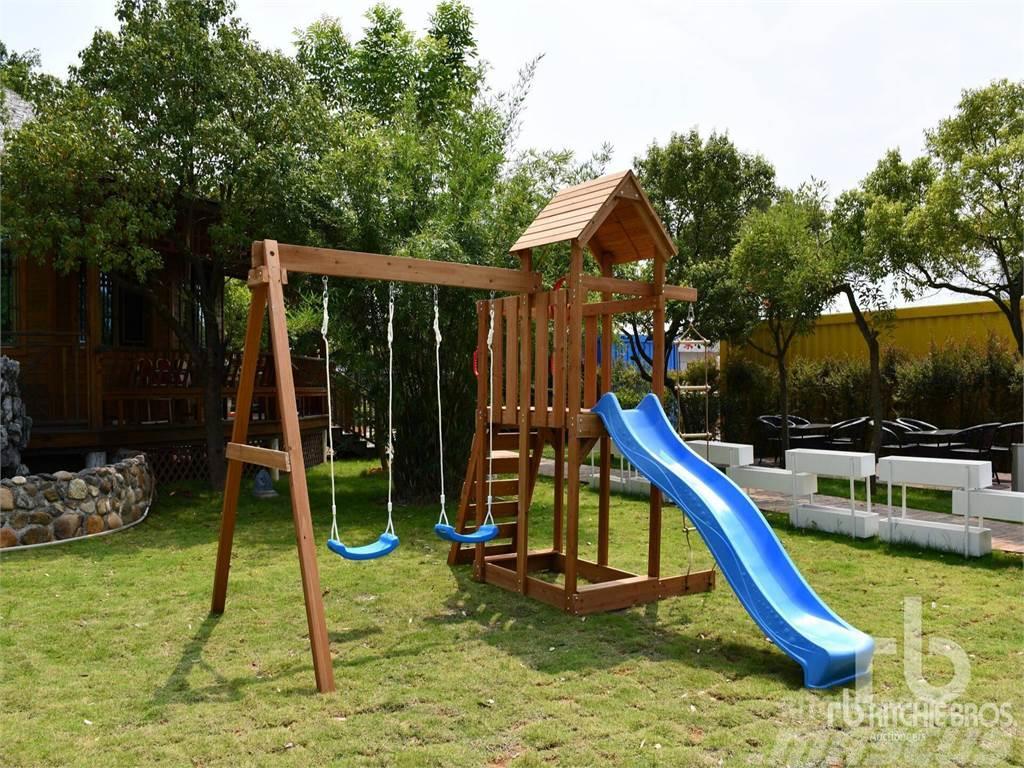  Wooden Kids Swingset Playset Eq ... Other