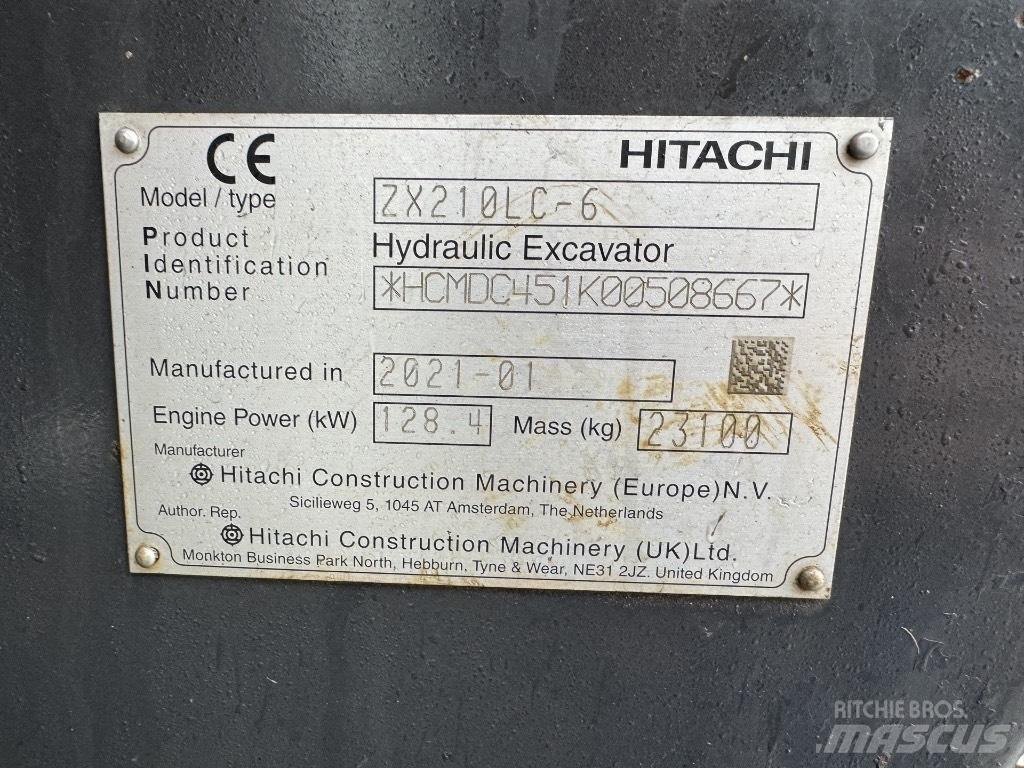 Hitachi ZX 210 LC-6 Excavadoras de cadenas