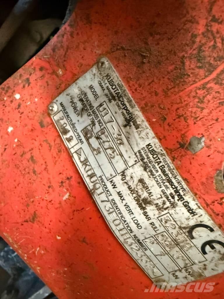 Kubota U 17-3 Mini excavadoras < 7t