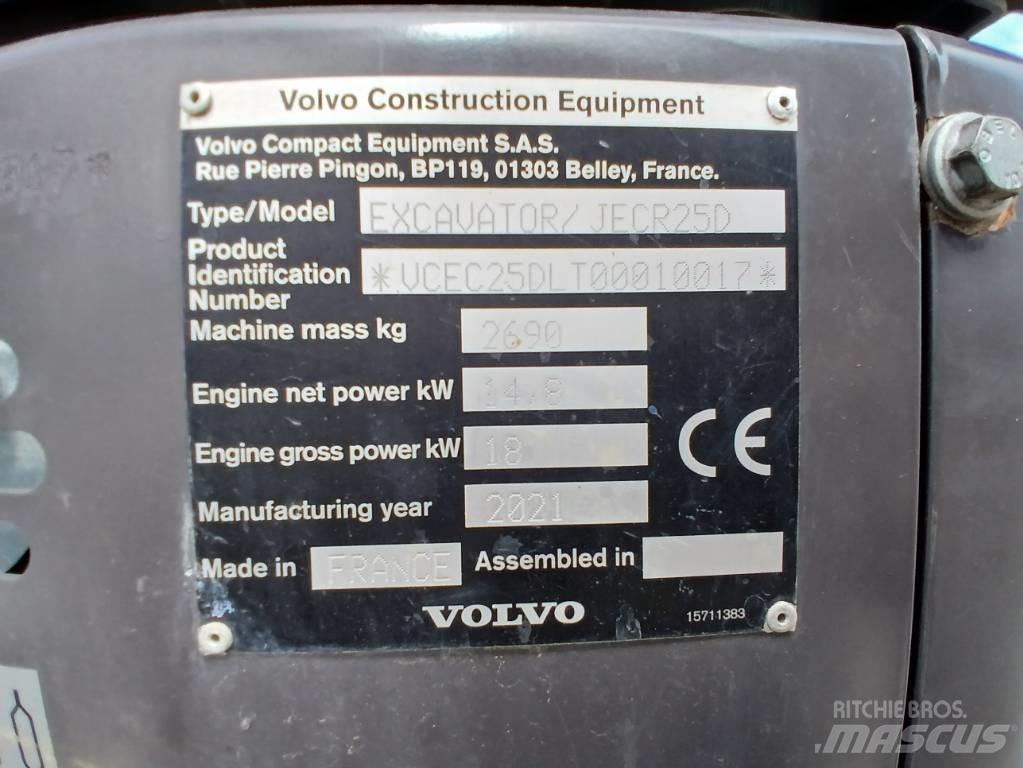 Volvo JECR 25 D Mini excavadoras < 7t