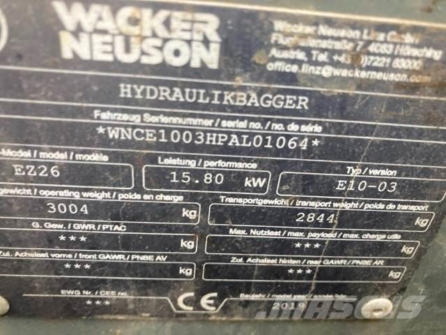 Wacker EZ26 Mini excavadoras < 7t