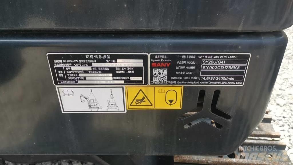 Sany SY 26 U Mini excavadoras < 7t