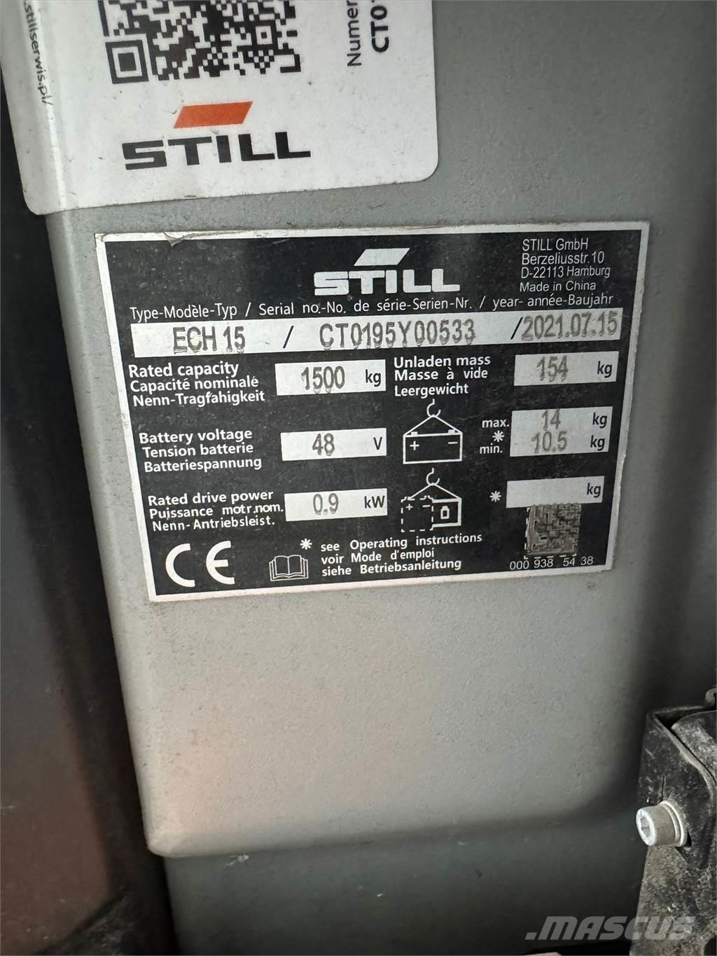 Still ECH 15 Apiladores eléctricos