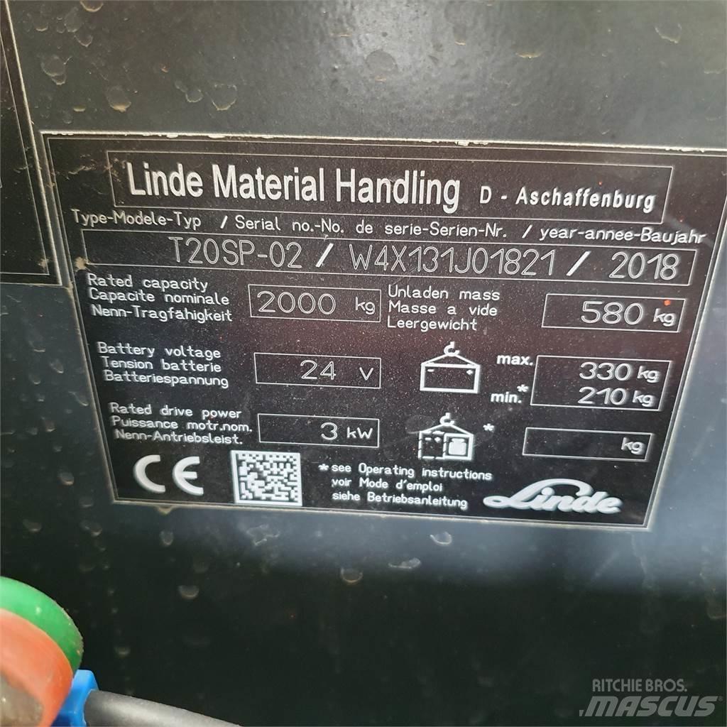 Linde T20SP kurz Transpaletas Electricas