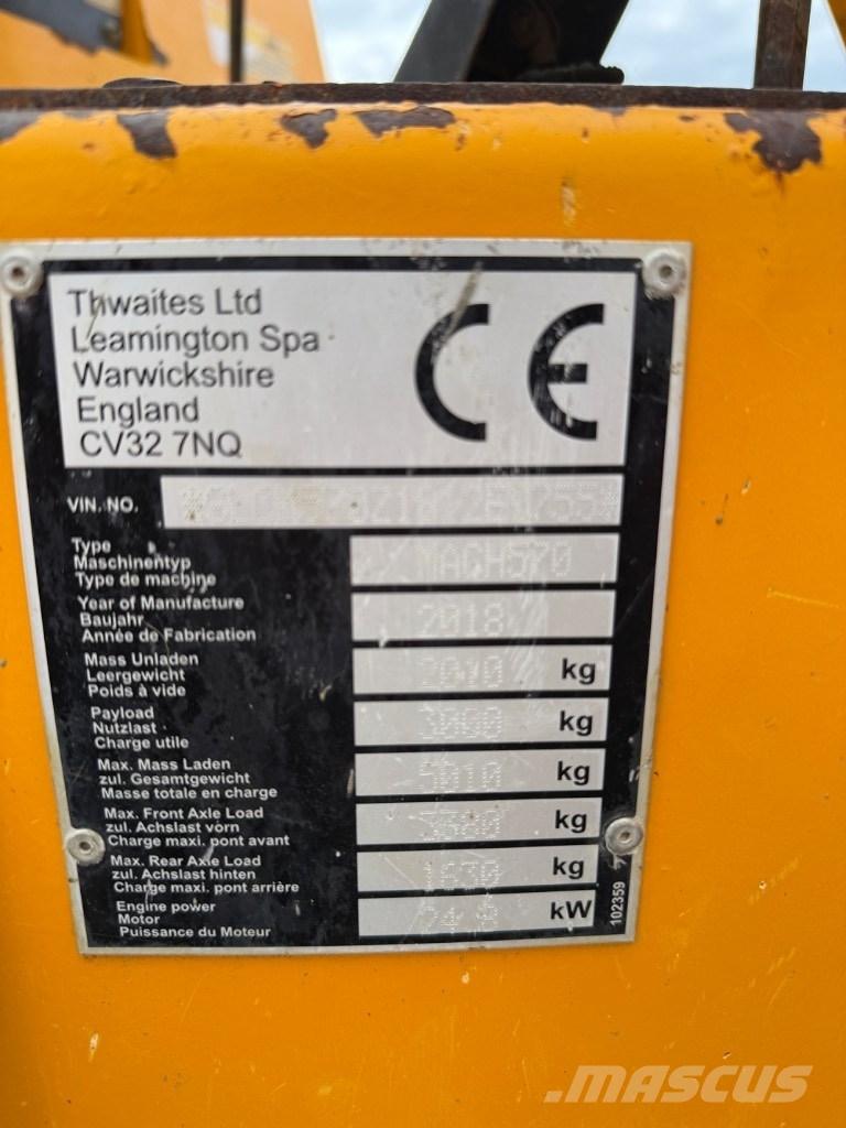 Thwaites 3 ton Dúmpers de obra