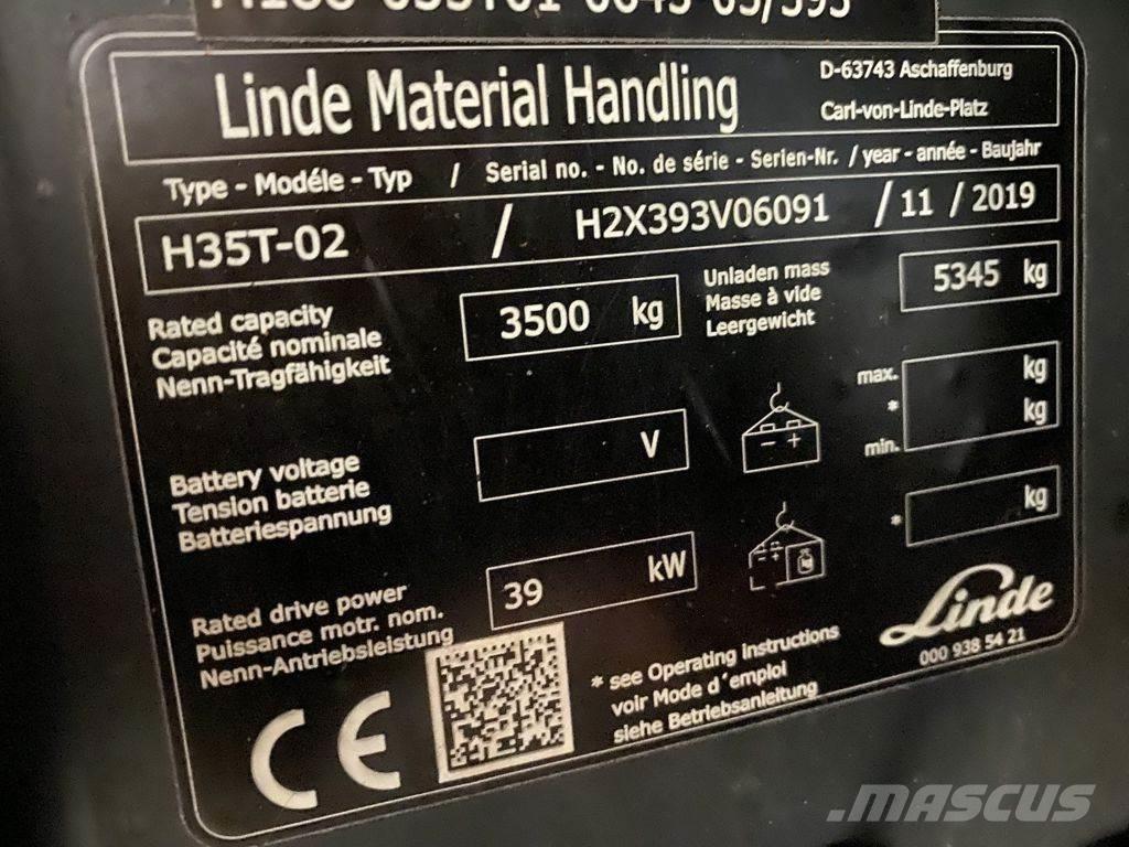 Linde H35T-02 Carretillas LPG