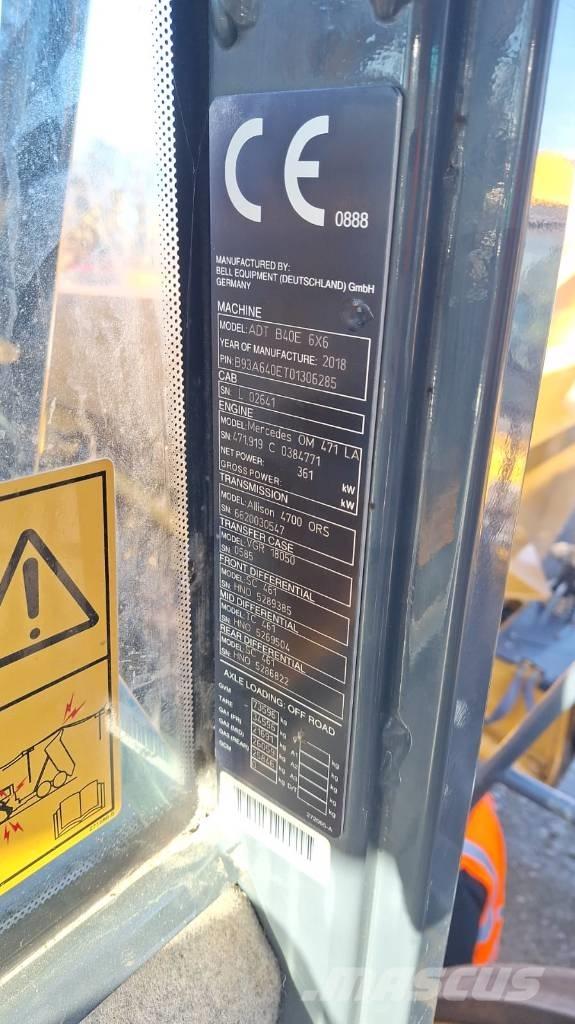 Bell B 40 E Dúmpers articulados