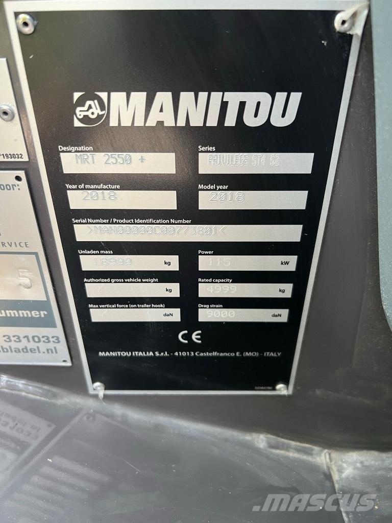 Manitou Mrt 2550 Carretillas telescópicas