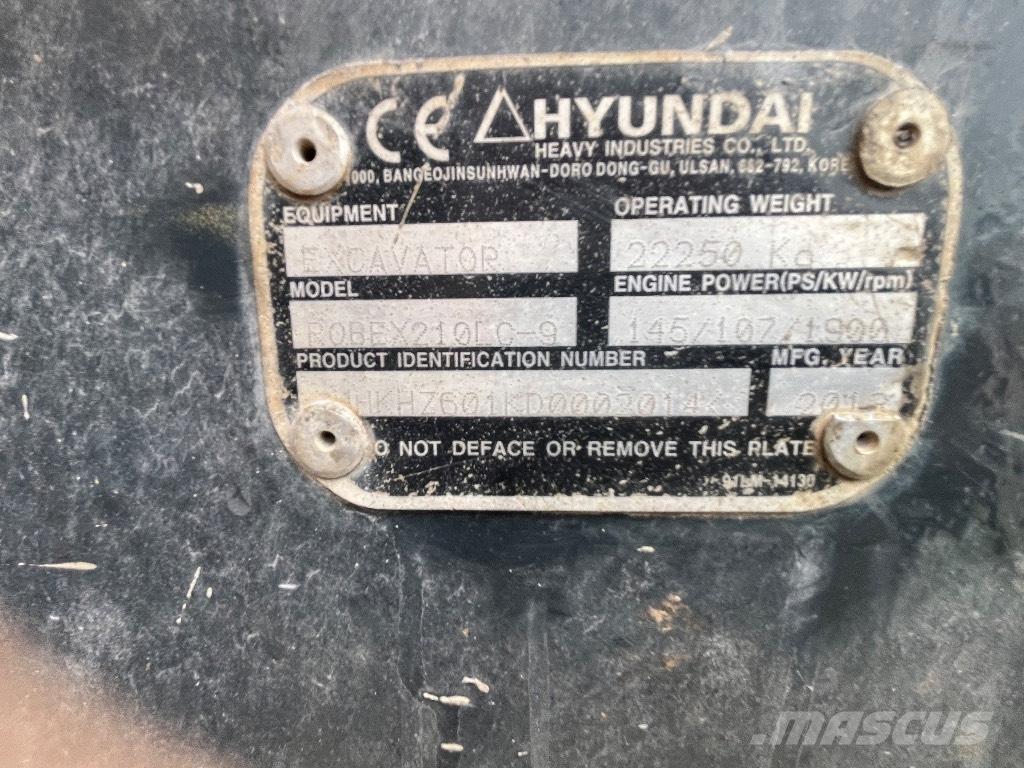Hyundai 210-9 Excavadoras de cadenas