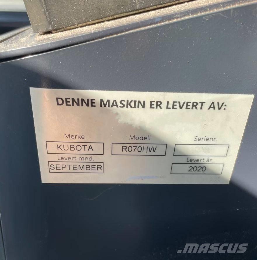 Kubota R 070 HW Cargadoras sobre ruedas