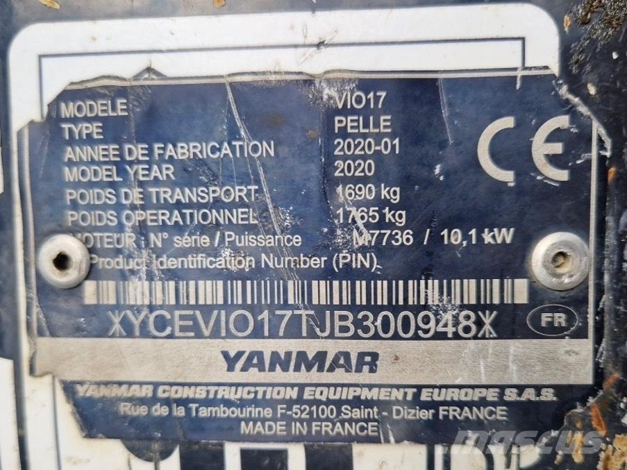 Yanmar Vio 17 Mini excavadoras < 7t