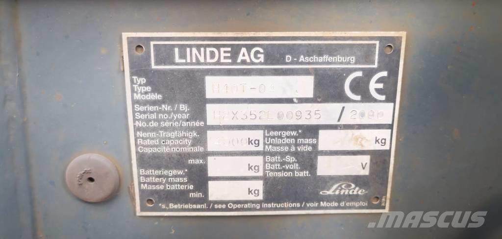 Linde H40T-01 Carretillas LPG