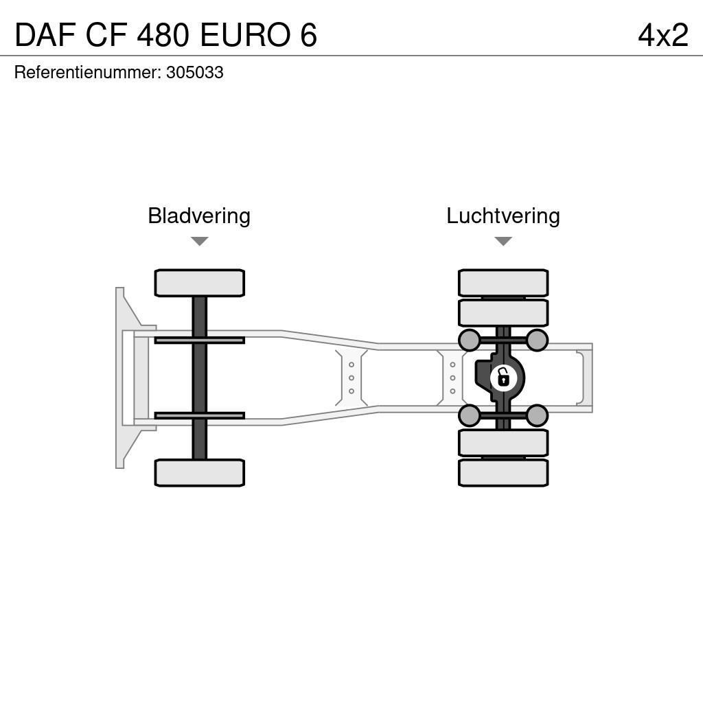 DAF CF 480 EURO 6 Cabezas tractoras