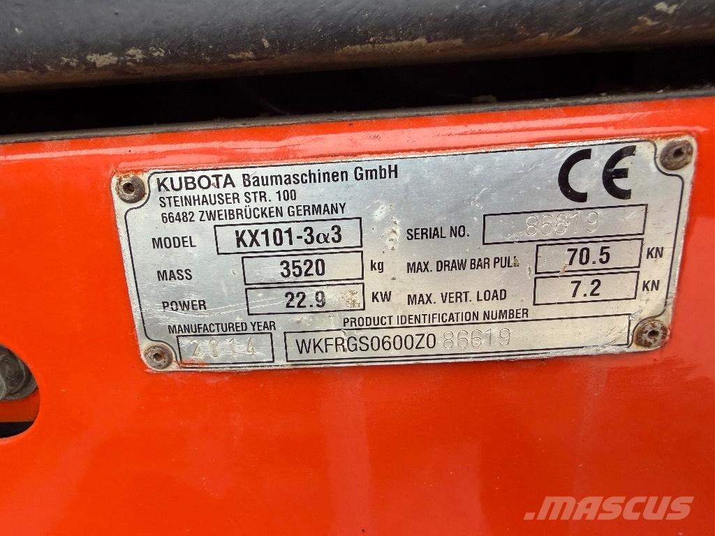 Kubota KX 101-3 A 2 Mini excavadoras < 7t
