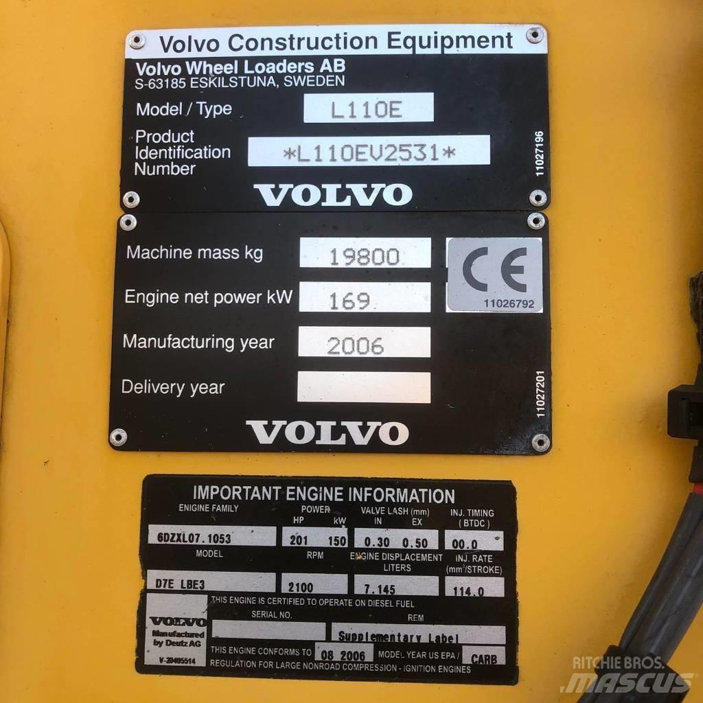 Volvo L 110 E Cargadoras sobre ruedas