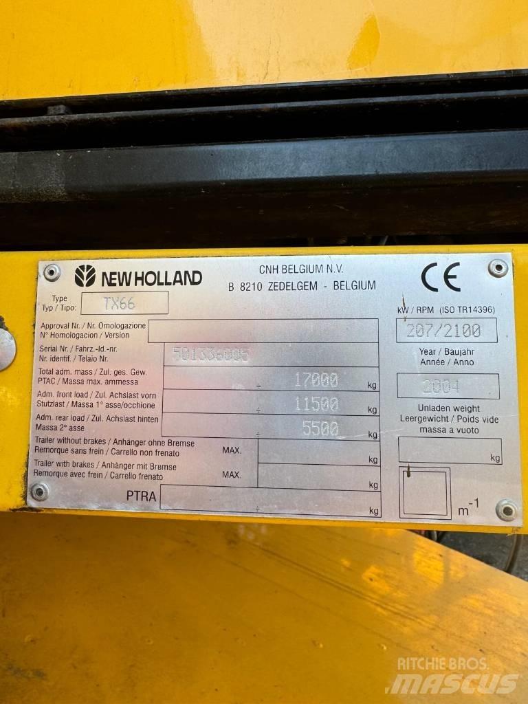 New Holland TX 66 Cosechadoras combinadas