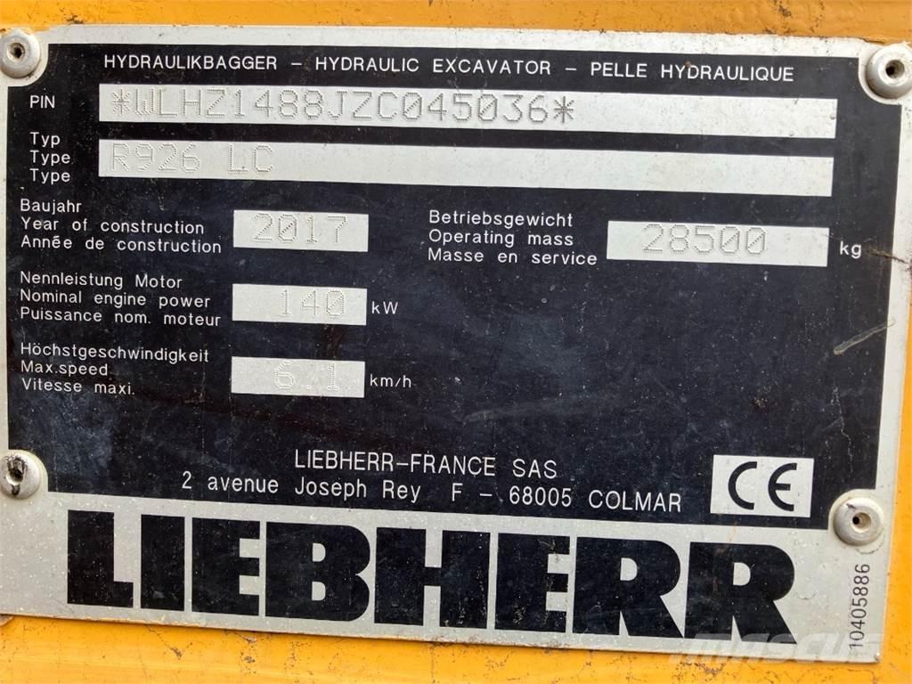 Liebherr R926 Excavadoras de cadenas