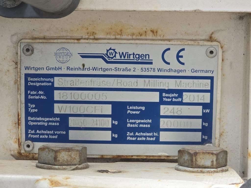 Wirtgen W 100 CFI Máquinas moledoras de asfalto en frío