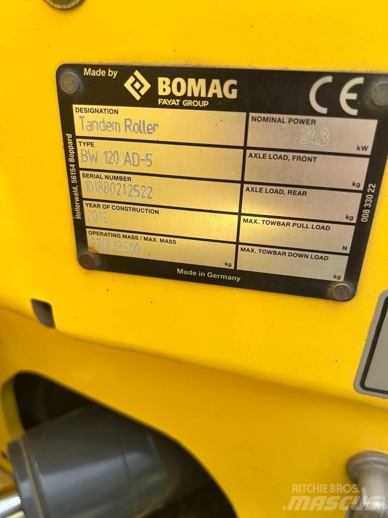 Bomag BW 120 AD-5 Rodillos de doble tambor