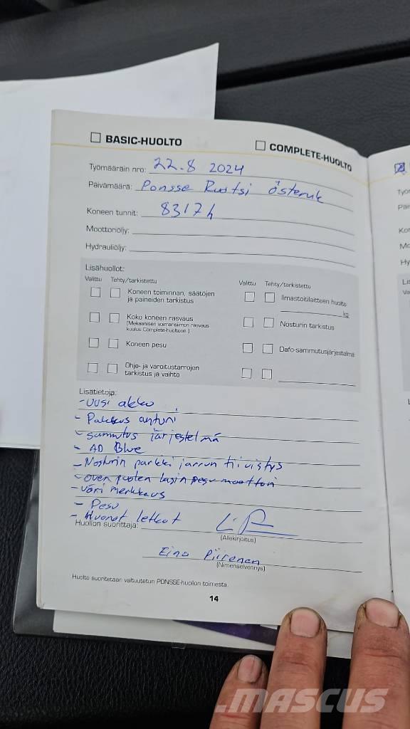 Ponsse ERGO 8W Cosechadoras