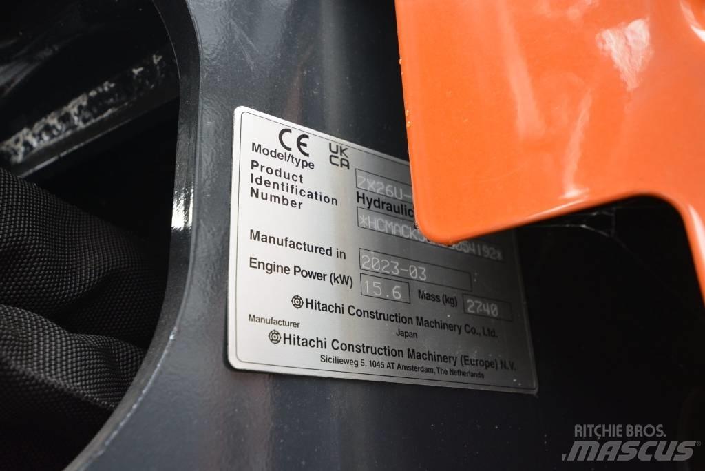 Hitachi ZX 26 U-6 Mini excavadoras < 7t