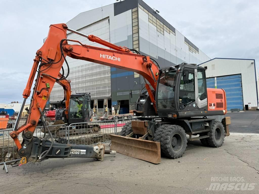 Hitachi ZX 140 W-3 Excavadoras de ruedas