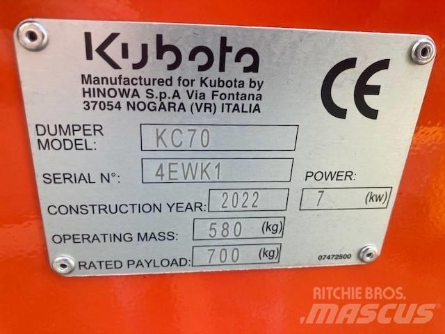 Kubota KC 70 H-4 Dúmpers de obra