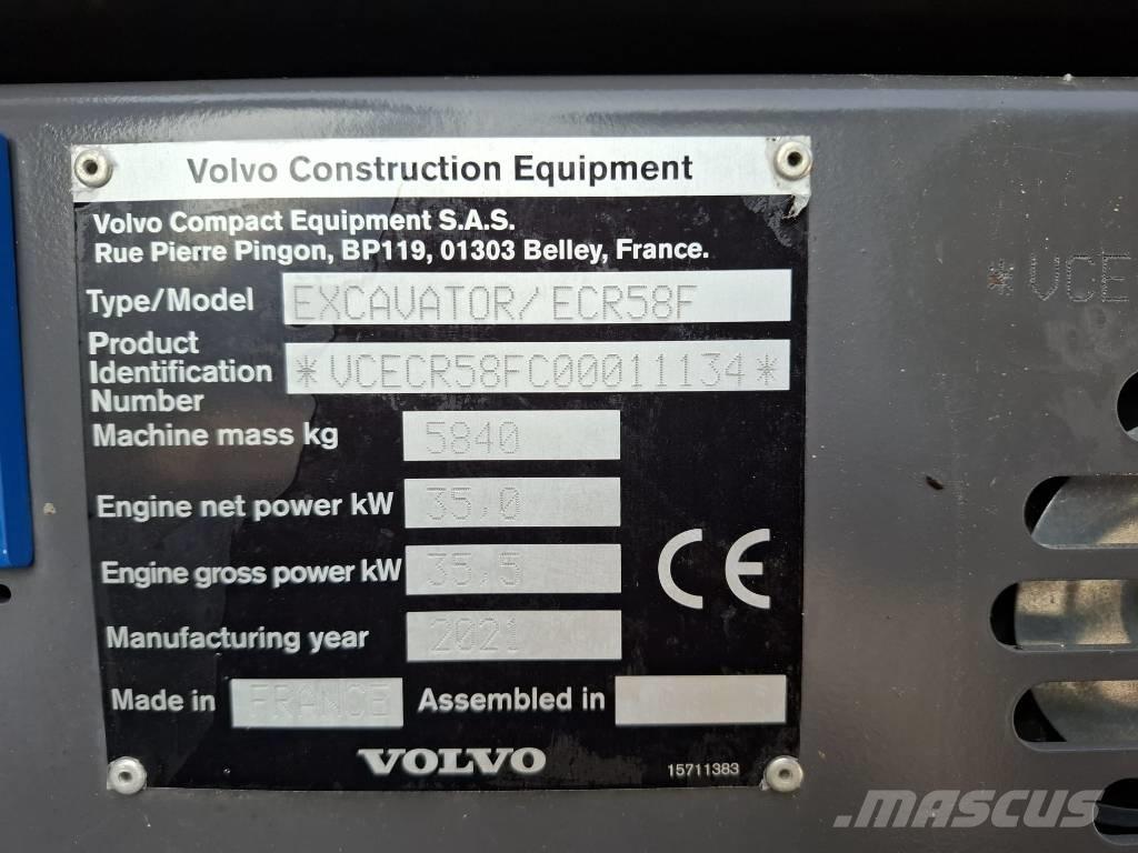 Volvo ECR 58 F Mini excavadoras < 7t