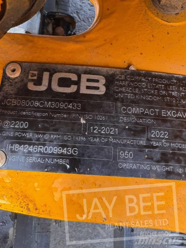 JCB 8008 Mini excavadoras < 7t