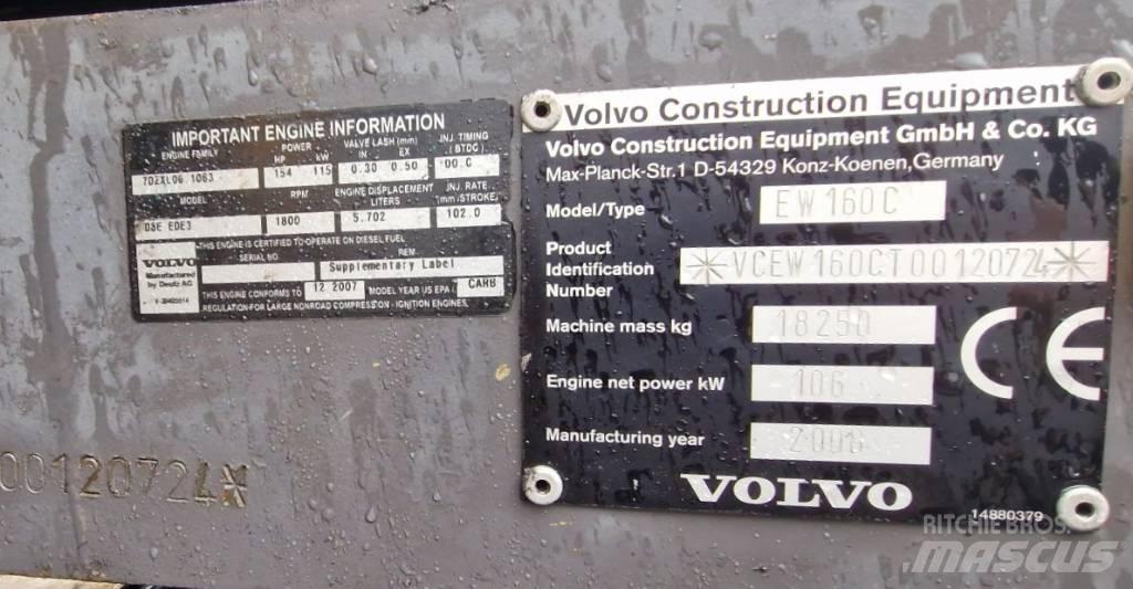 Volvo EW160C Excavadoras de ruedas