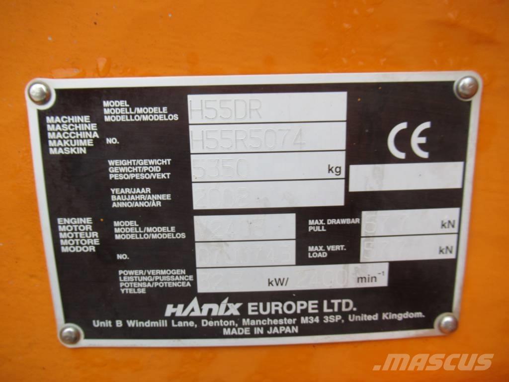 Hanix H 55 DR Mini excavadoras < 7t