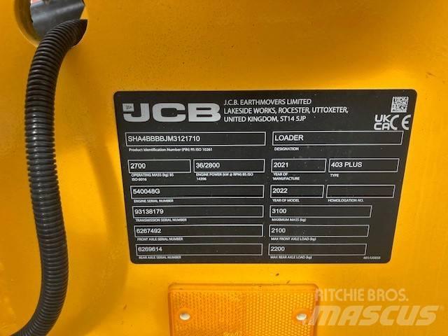 JCB 403 plus Palas cargadoras