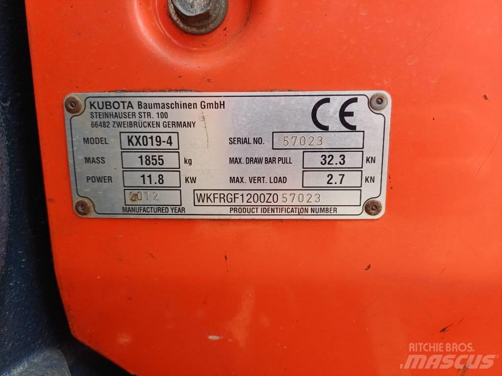 Kubota KX 019-4 Mini excavadoras < 7t