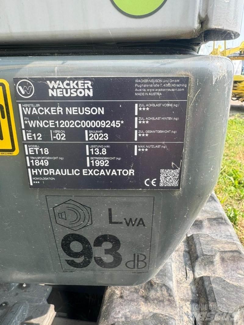 Wacker ET 18 Mini excavadoras < 7t