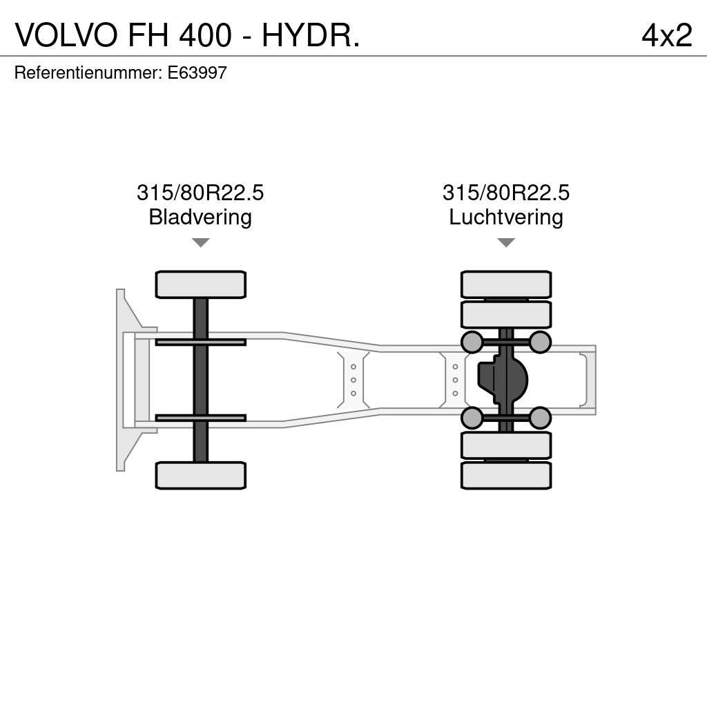 Volvo FH 400 - HYDR. Cabezas tractoras