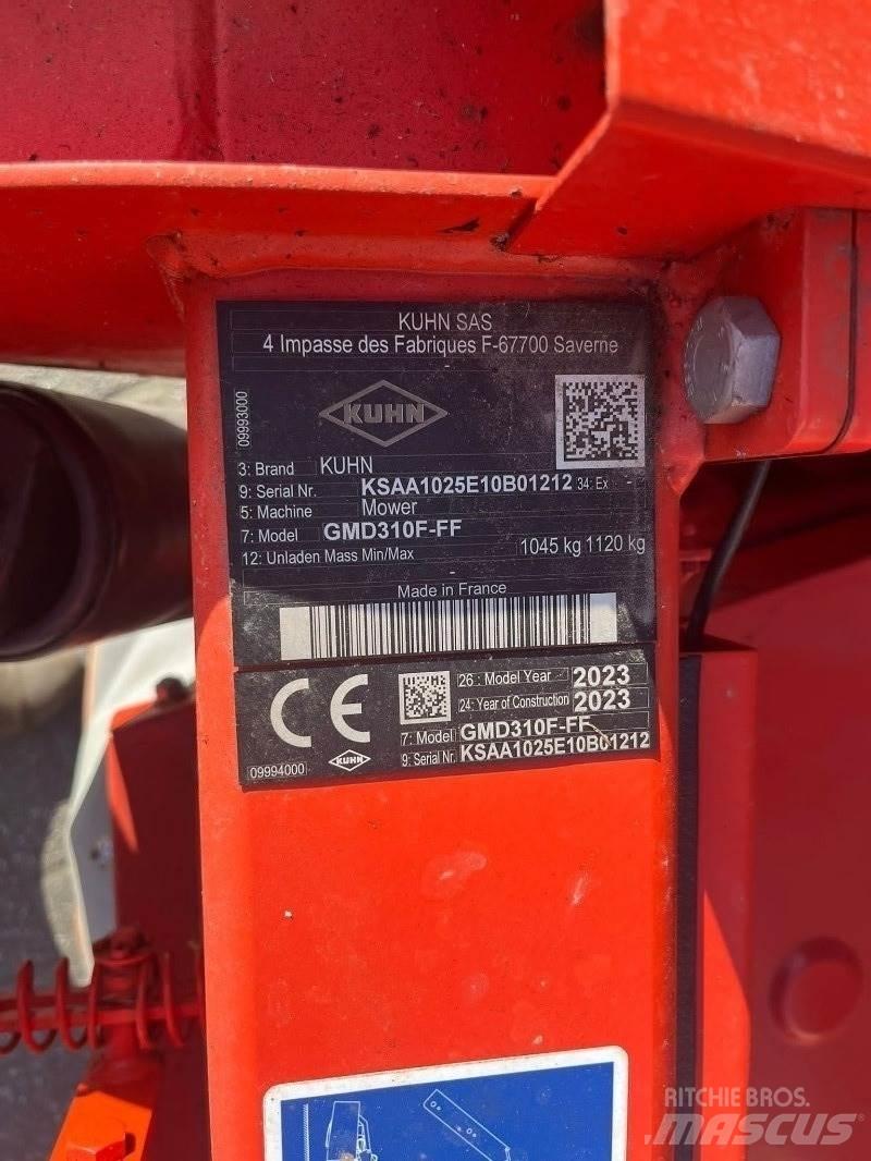 Kuhn GMD 310F Segadoras acondicionadoras