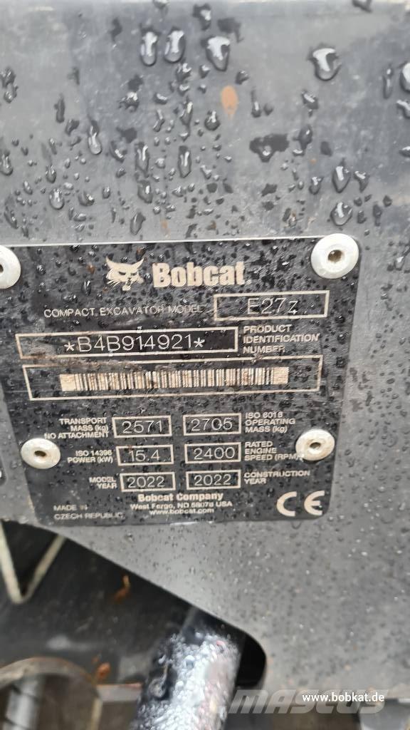 Bobcat E 27z Mini excavadoras < 7t