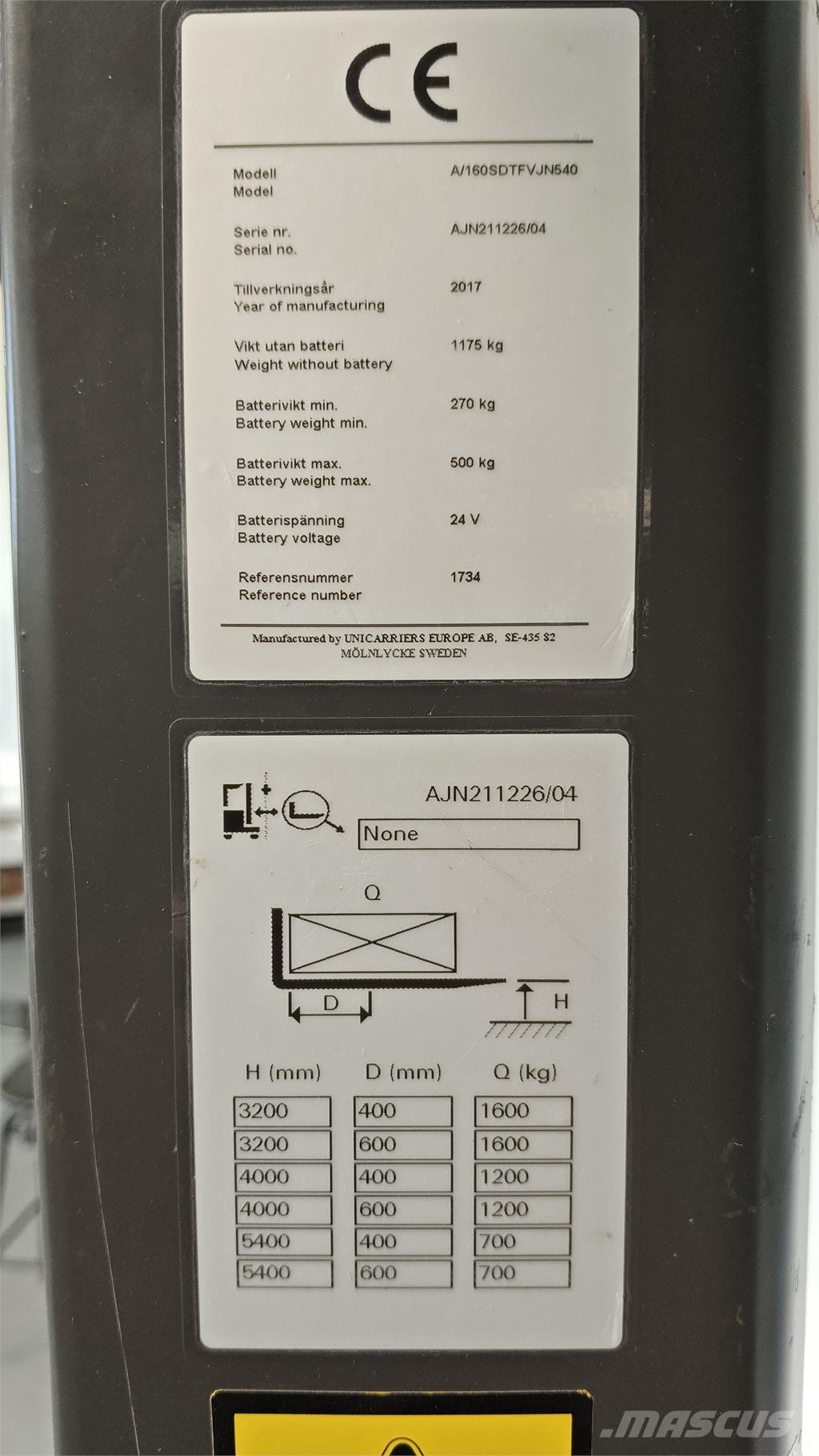 Atlet AJN160 Apiladores eléctricos autopropulsados