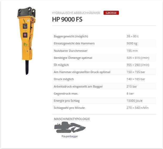 Indeco HP 9000 FS Martillos hidráulicos