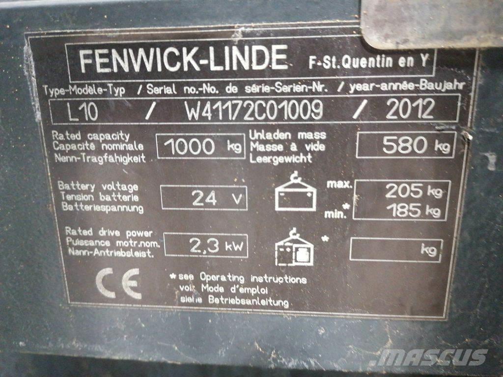 Linde L10 Apiladores eléctricos