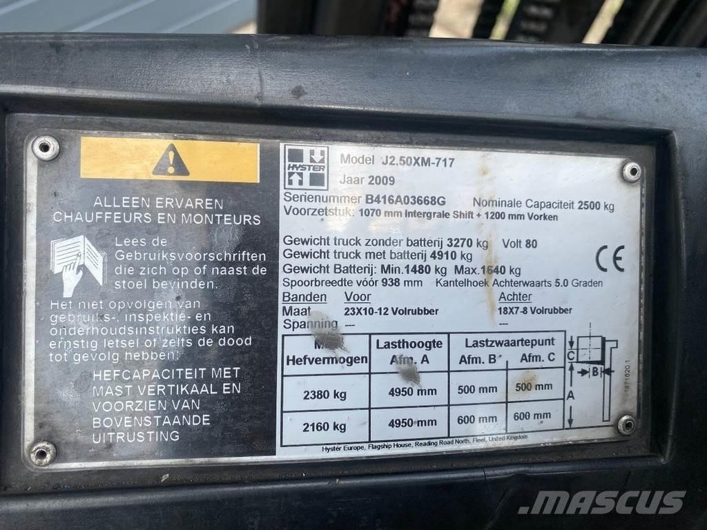 Hyster J2.50XM Carretillas de horquilla eléctrica