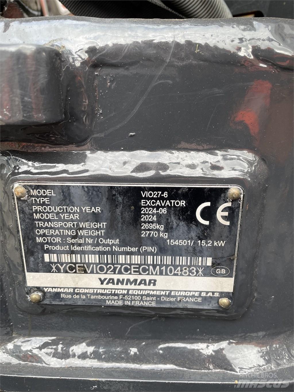 Yanmar Vio 27 Mini excavadoras < 7t