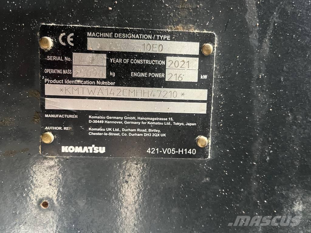 Komatsu WA475-10E0 Cargadoras sobre ruedas