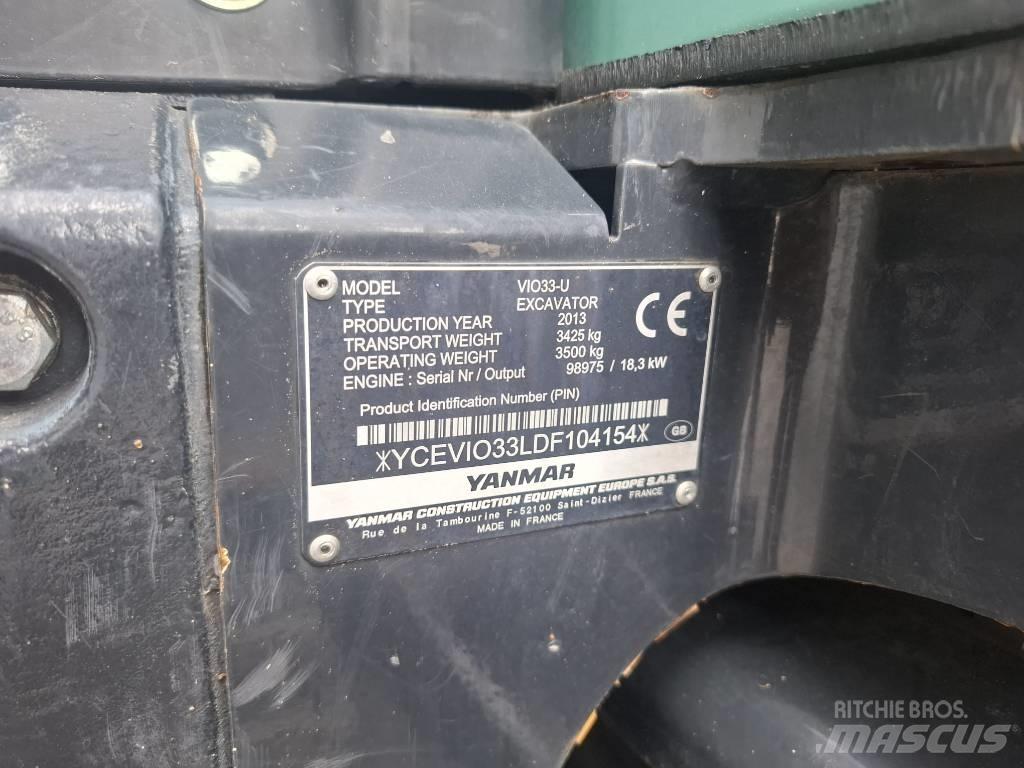 Yanmar Vio 33 U Mini excavadoras < 7t